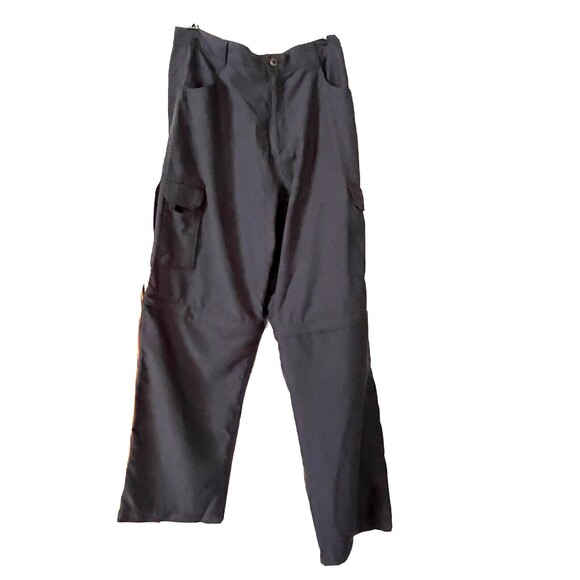 Hiking Pants Convertible Zip Off Cargo Short Pockets Outdoor Gray Vintage 90s 34 - Picture 1 of 4